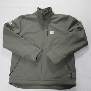 Carhartt Crowley Rain Defender Heavyweight Soft Shell Jacket Johnsonville Logo M